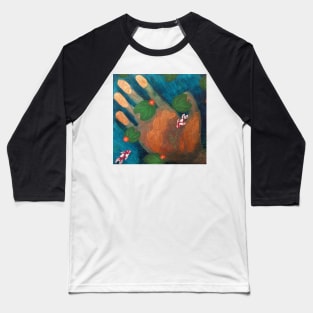 Underwater Golden Hand Baseball T-Shirt